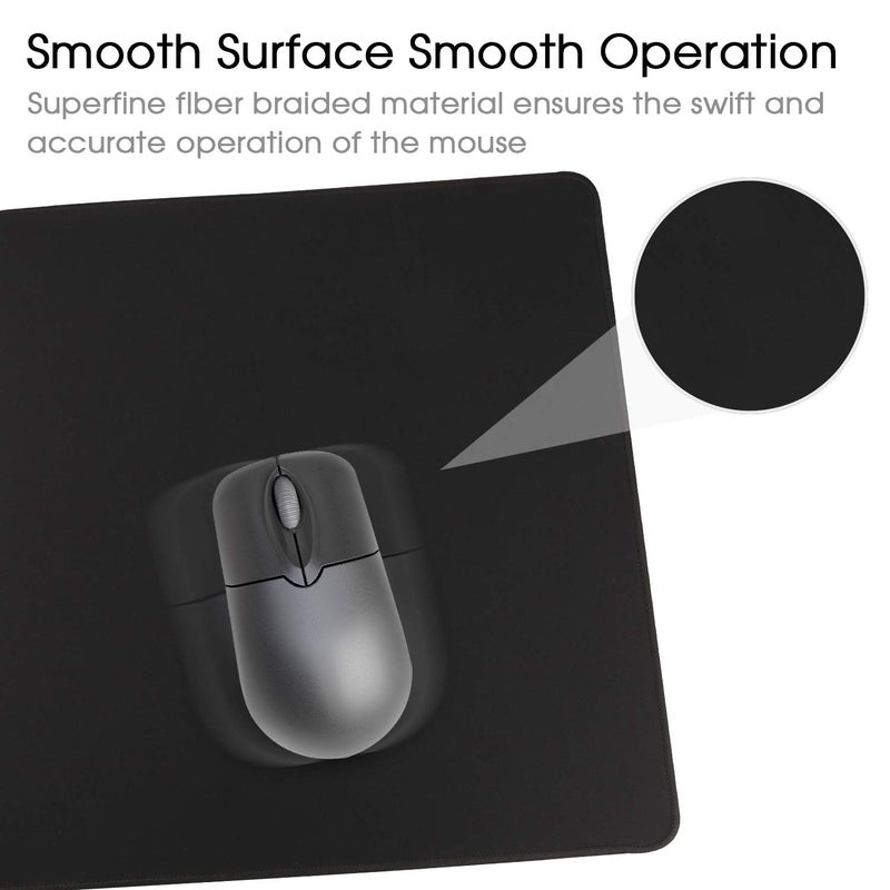 HIHUHEN Gaming Mouse Mat/Mouse Pad 35.4x15.7x0.12Inch | XXL Mouse pad | Table mat/Large Size | Improved Precision and Speed | Rubber Base for Stable Grip on Smooth Surfaces Non-Slip (90x40 Black004) - Image 5